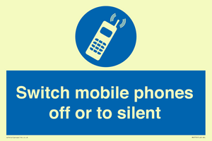 Switch mobile phones off or to silent